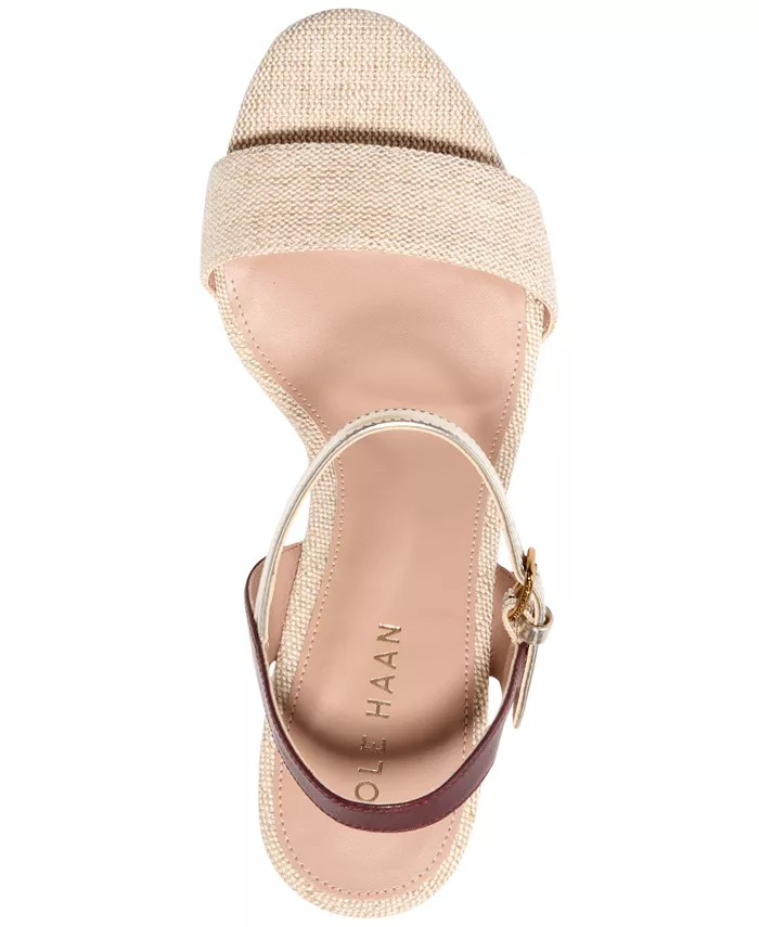 Женские босоножки Josie на устойчивом каблуке Cole Haan, красный — фото 4