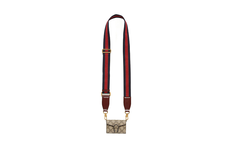 Сумка через плечо Dionysus Canvas, Кошелек Extra Mini Женская Ebony GUCCI — фото 3