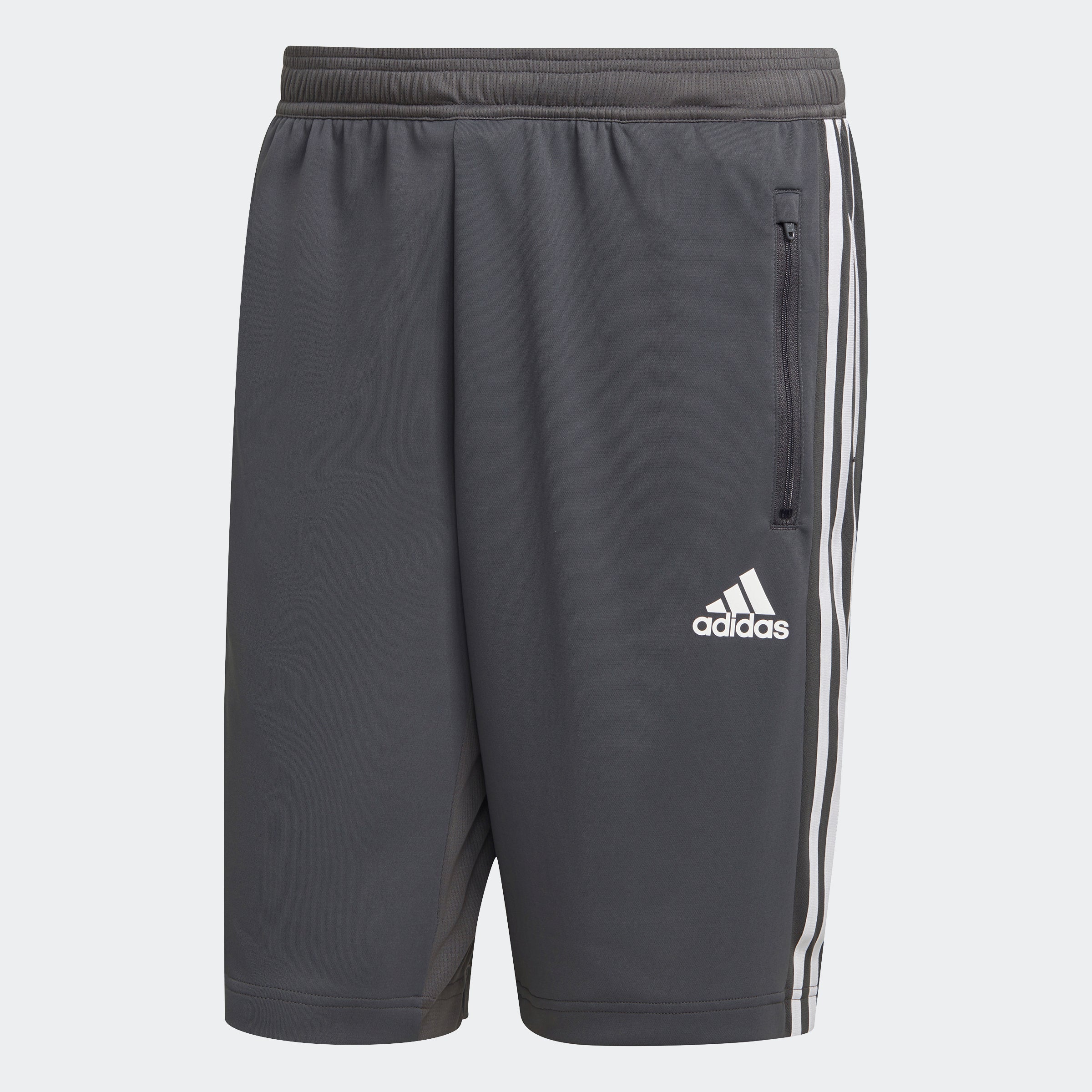 

Мужские шорты adidas Designed 2 Move 3-Stripes Primeblue, цвет grey six / white