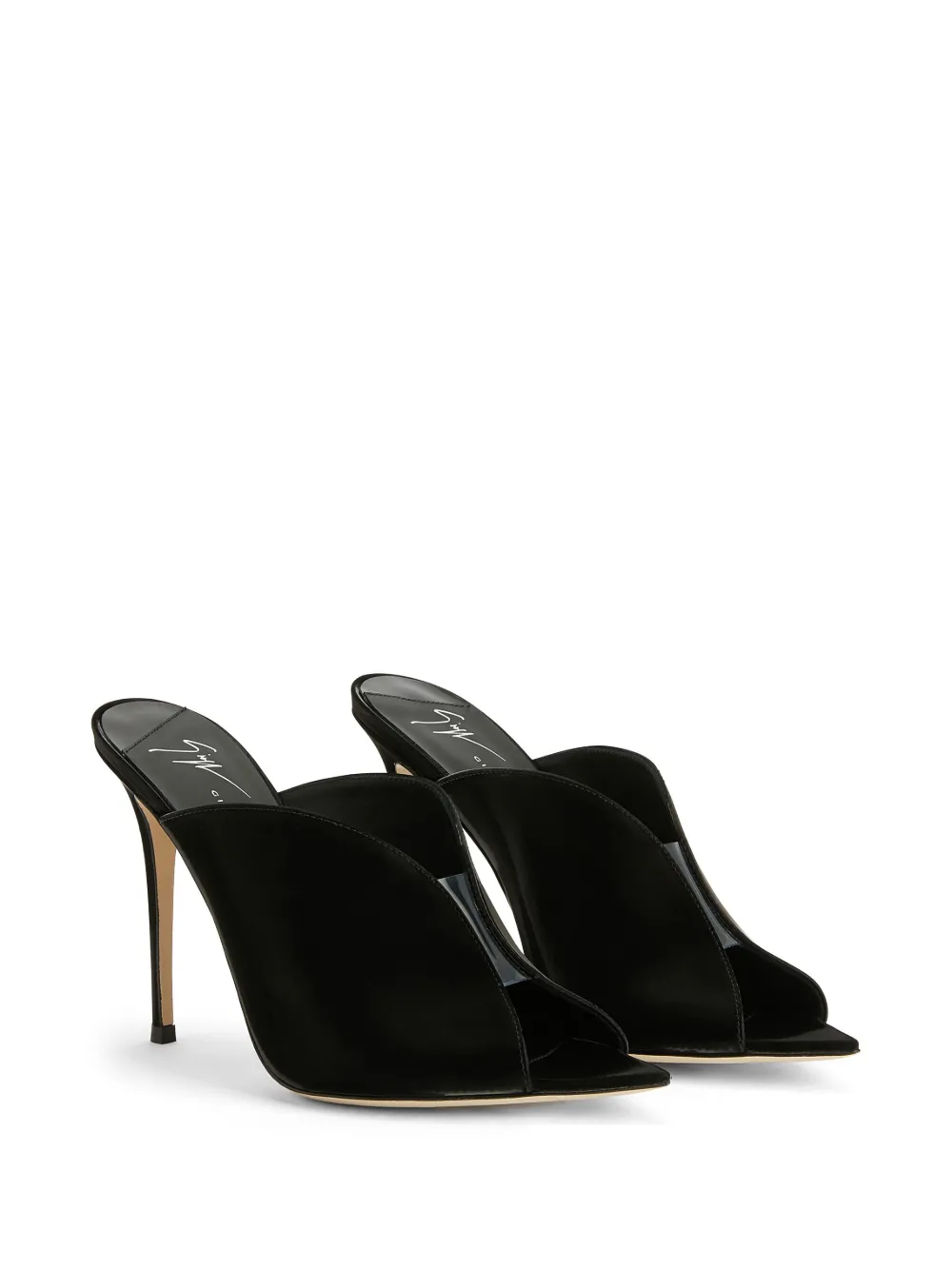 Мюли Intriigo Muse 105 с заостренным носком Giuseppe Zanotti, черный — фото 2