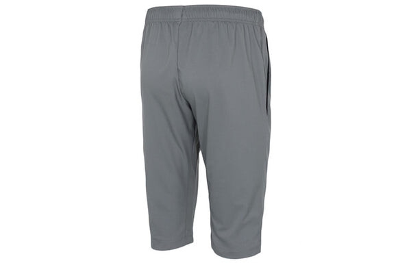 Шорты training sports men's mid-length cropped pants grey Nike, серый — фото 2