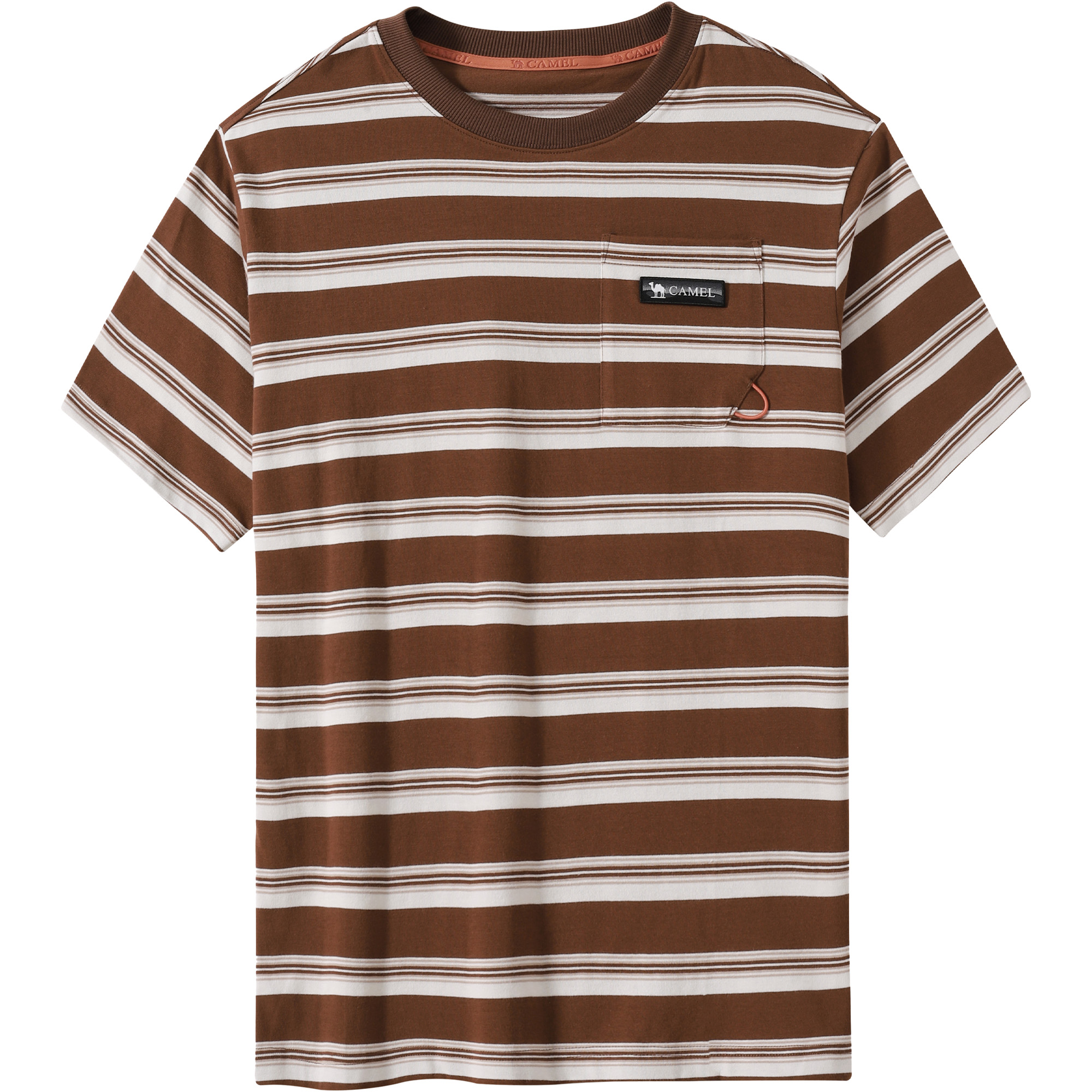 

Футболка быстросохнущая Unisex Crew Neck тонкая прямая посадка CAMEL, bronze коричневый