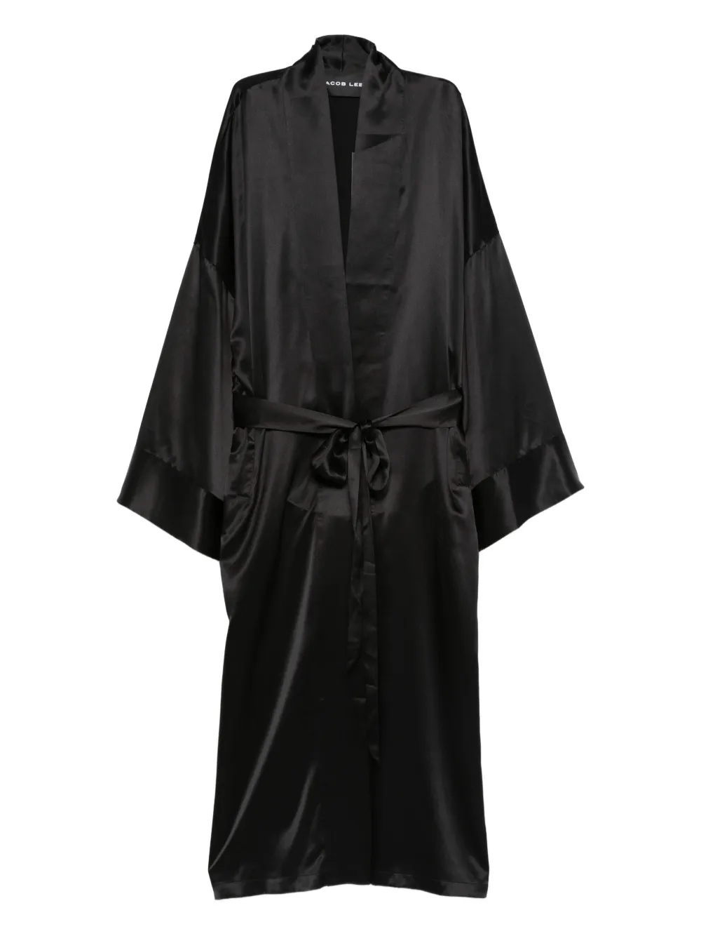 

Пальто с поясом Jacob Lee, черный