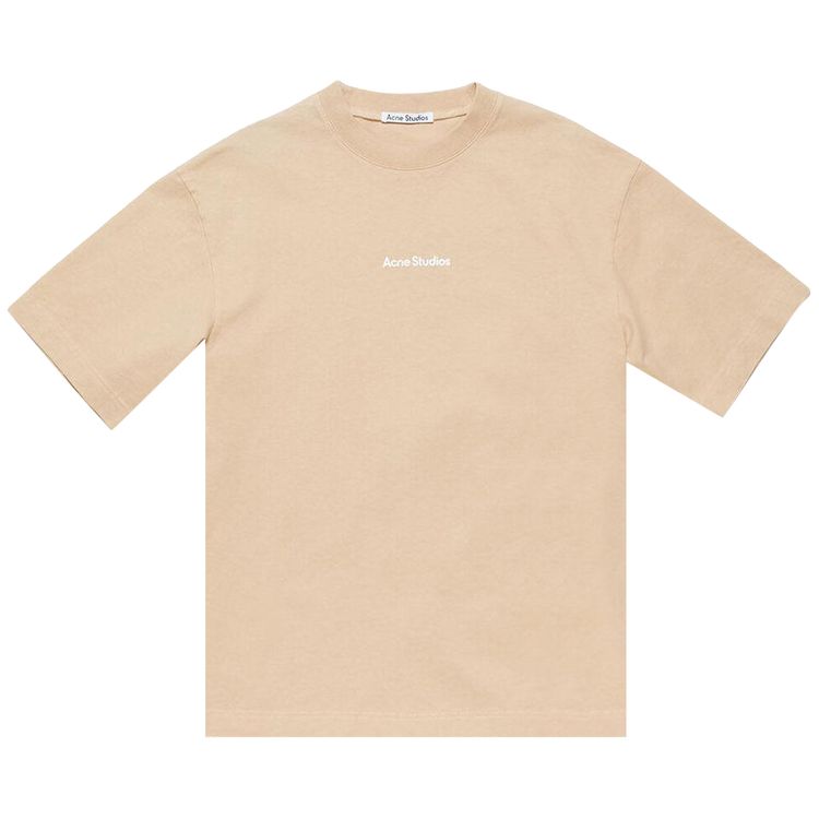 

Футболка Acne Studios Stamp Logo T-Shirt 'Wheat Beige', желто-коричневый