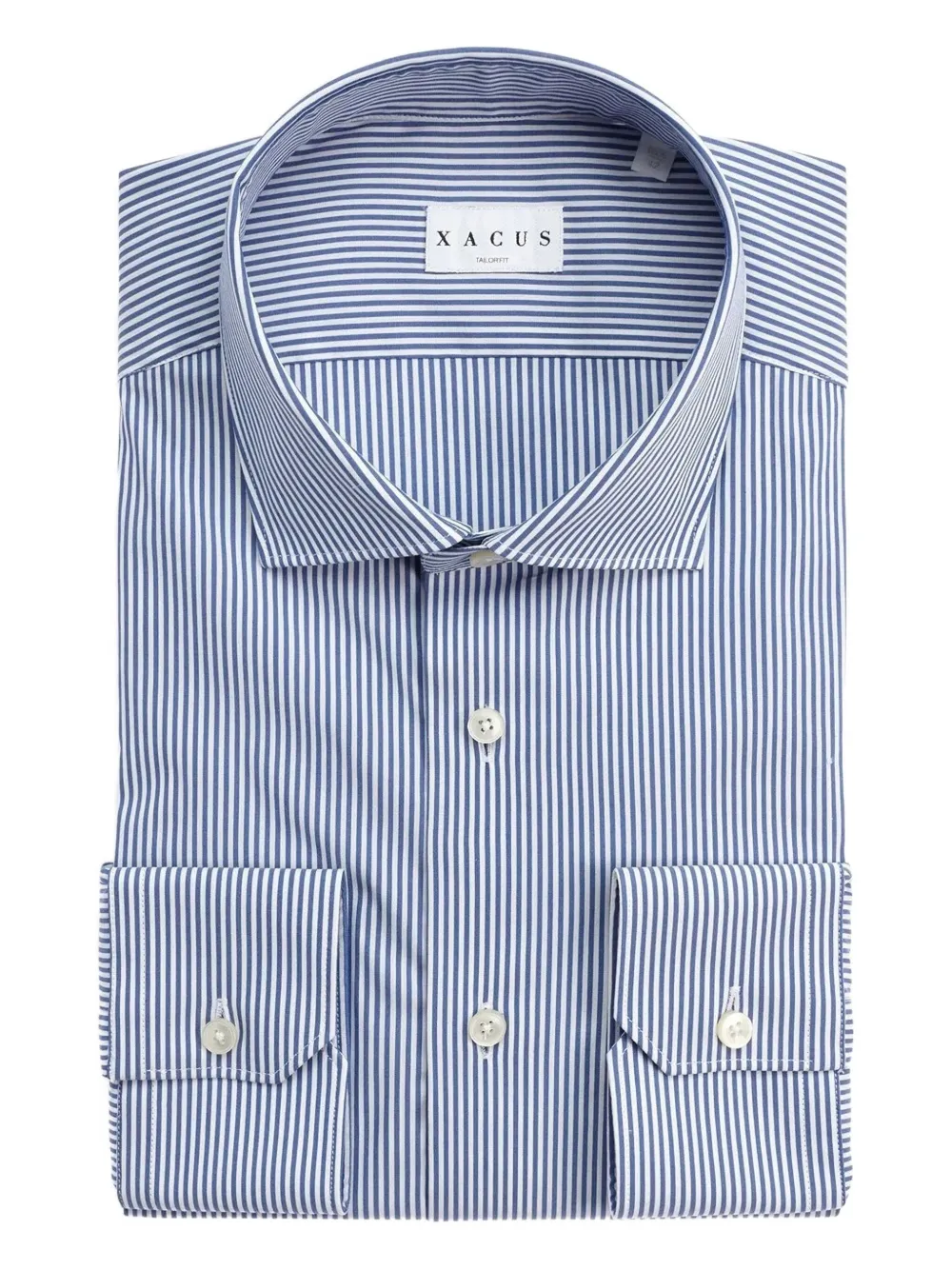 

Рубашка в полоску на пуговицах Xacus, синий