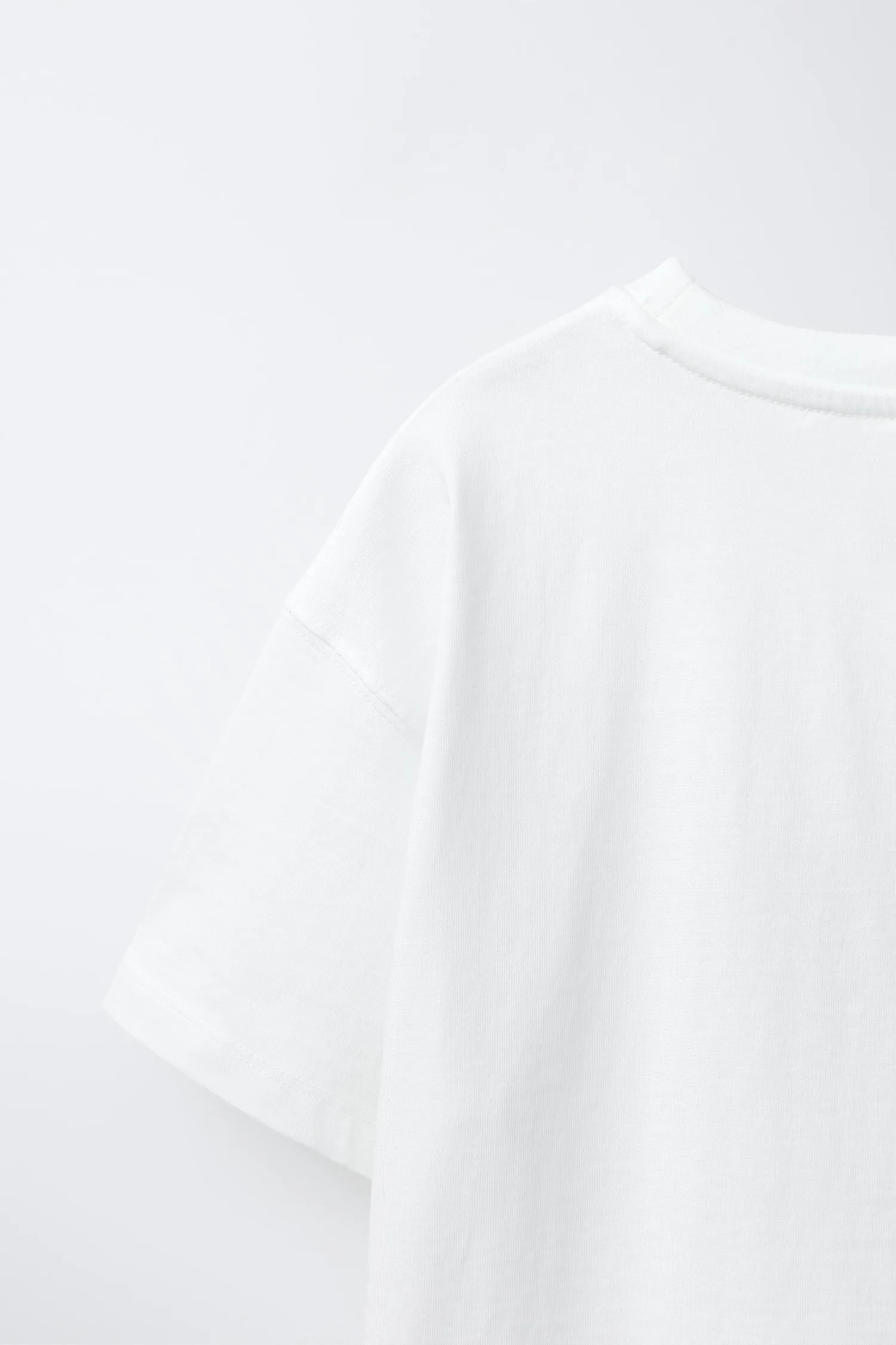 Футболка с неоновым слоганом Zara, белый — фото 4