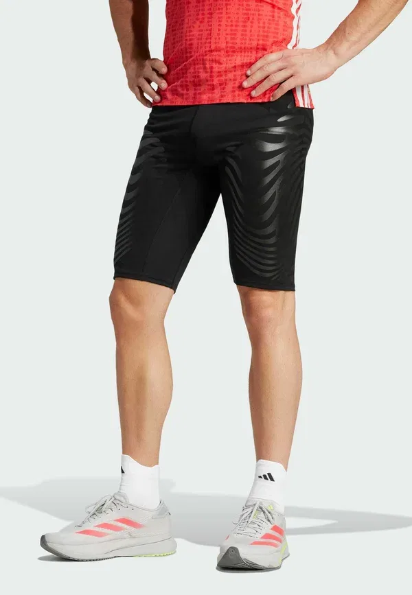 Тайтсы беговые Adidas Performance Adizero control short short running, черный