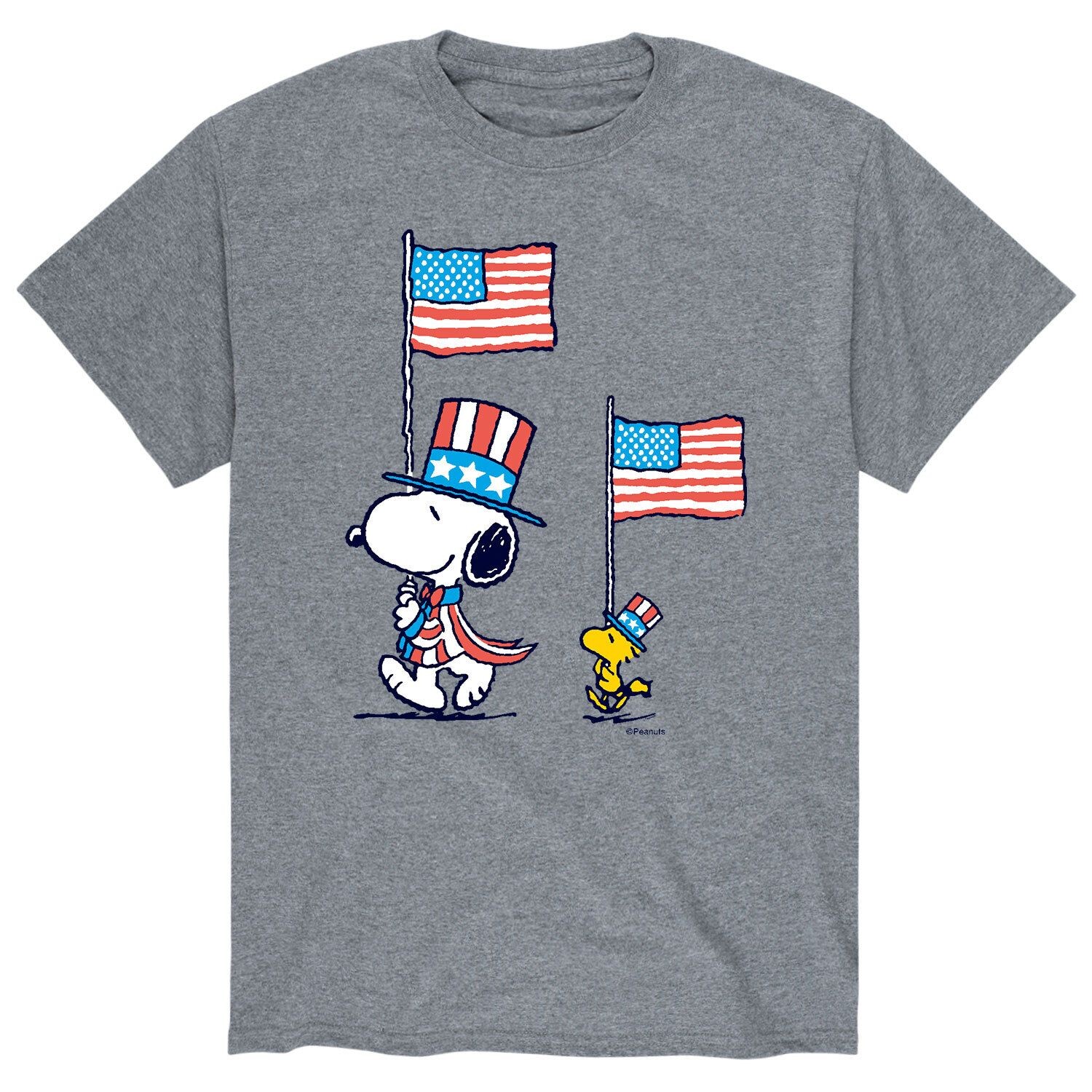 

Мужская футболка Peanuts Snoopy Woodstock March Licensed Character