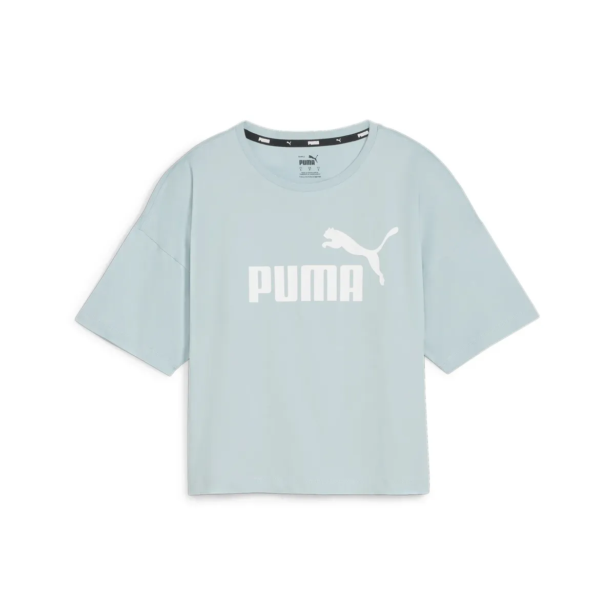 

Укороченный топ PUMA "Укороченная женская футболка с логотипом Essentials", синий