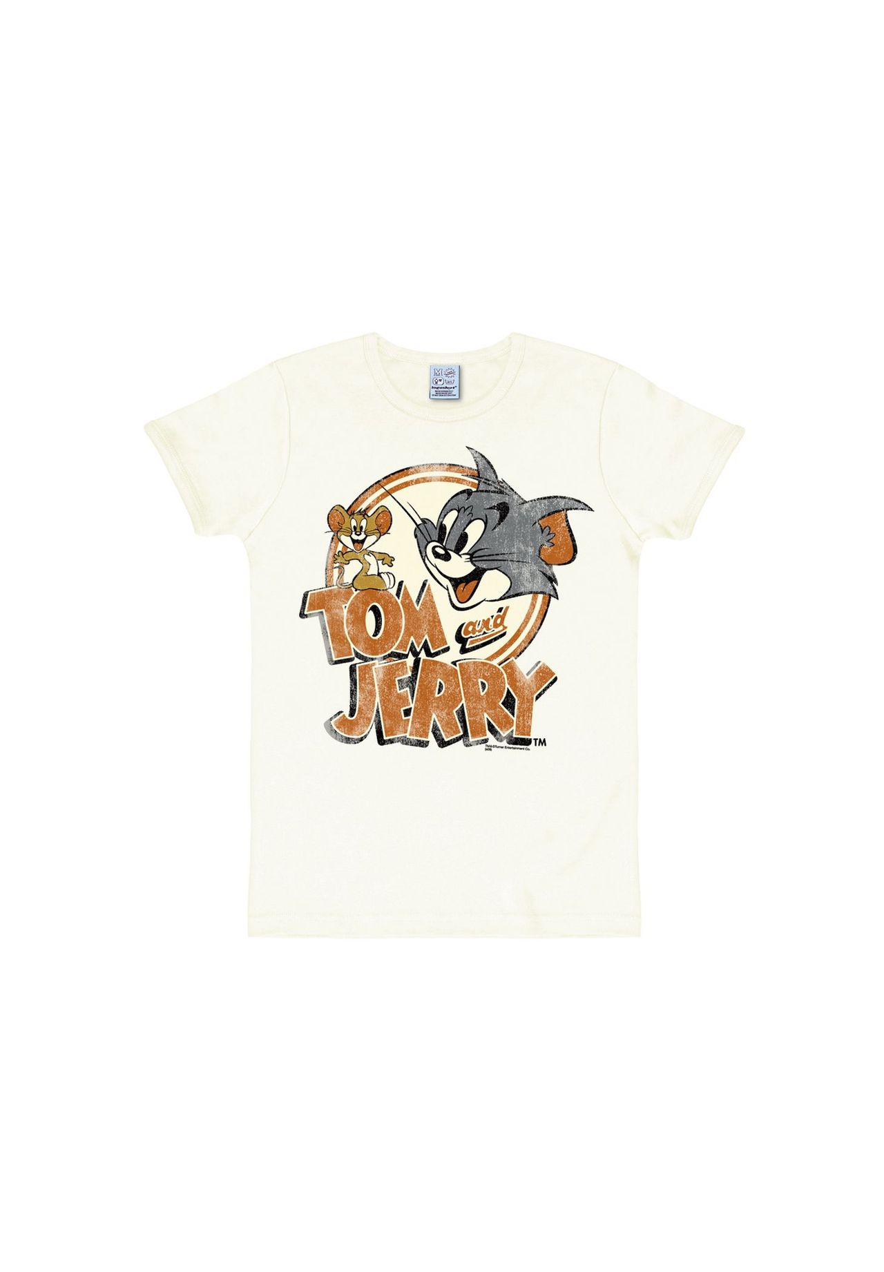 

Футболка узкого кроя с логотипом Tom & Jerry LOGOSHIRT, цвет Almost White