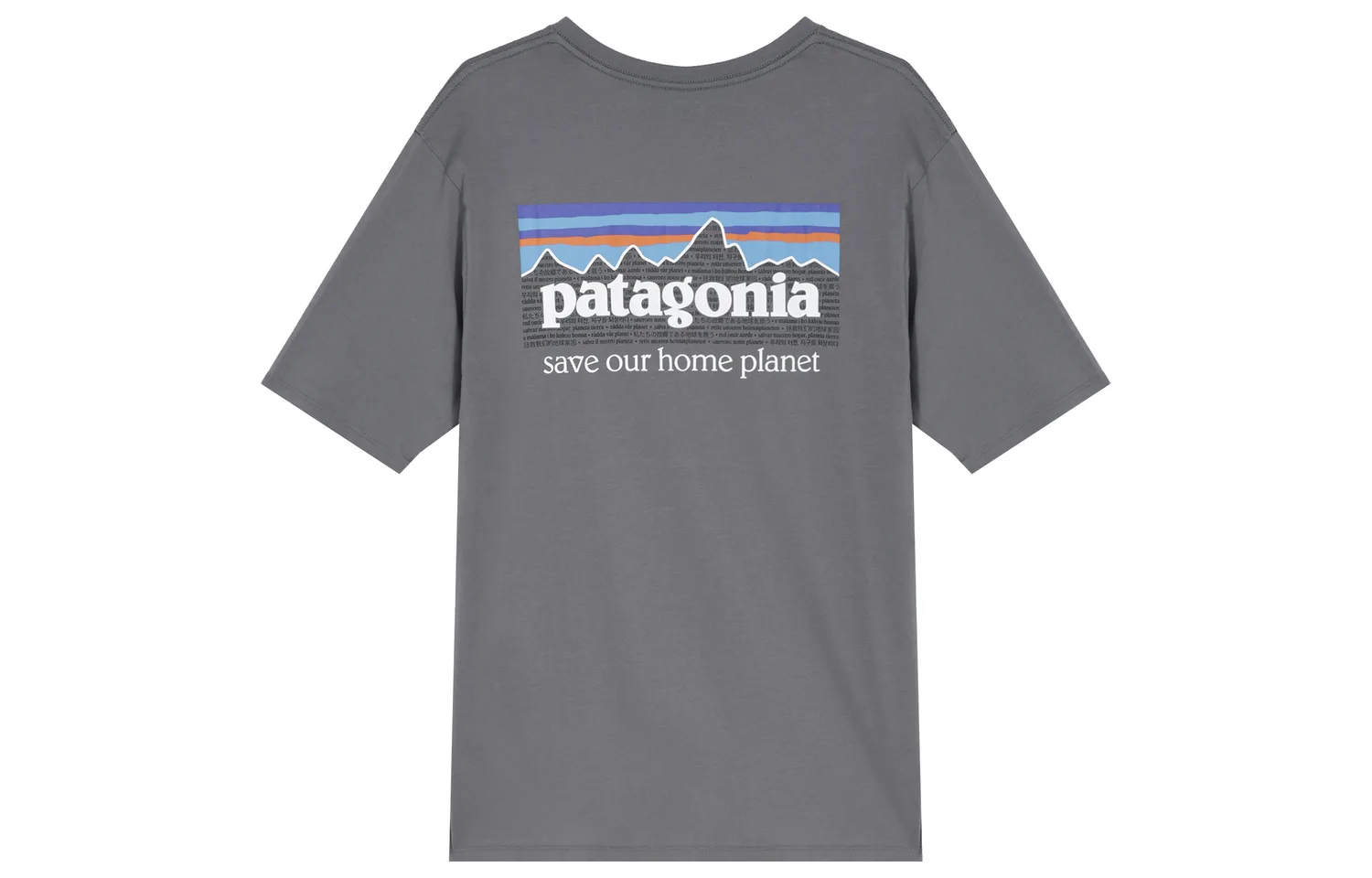 Органическая футболка мужская с круглым вырезом умеренно прямого кроя Patagonia, Feather Gray/PLGY — фото 3