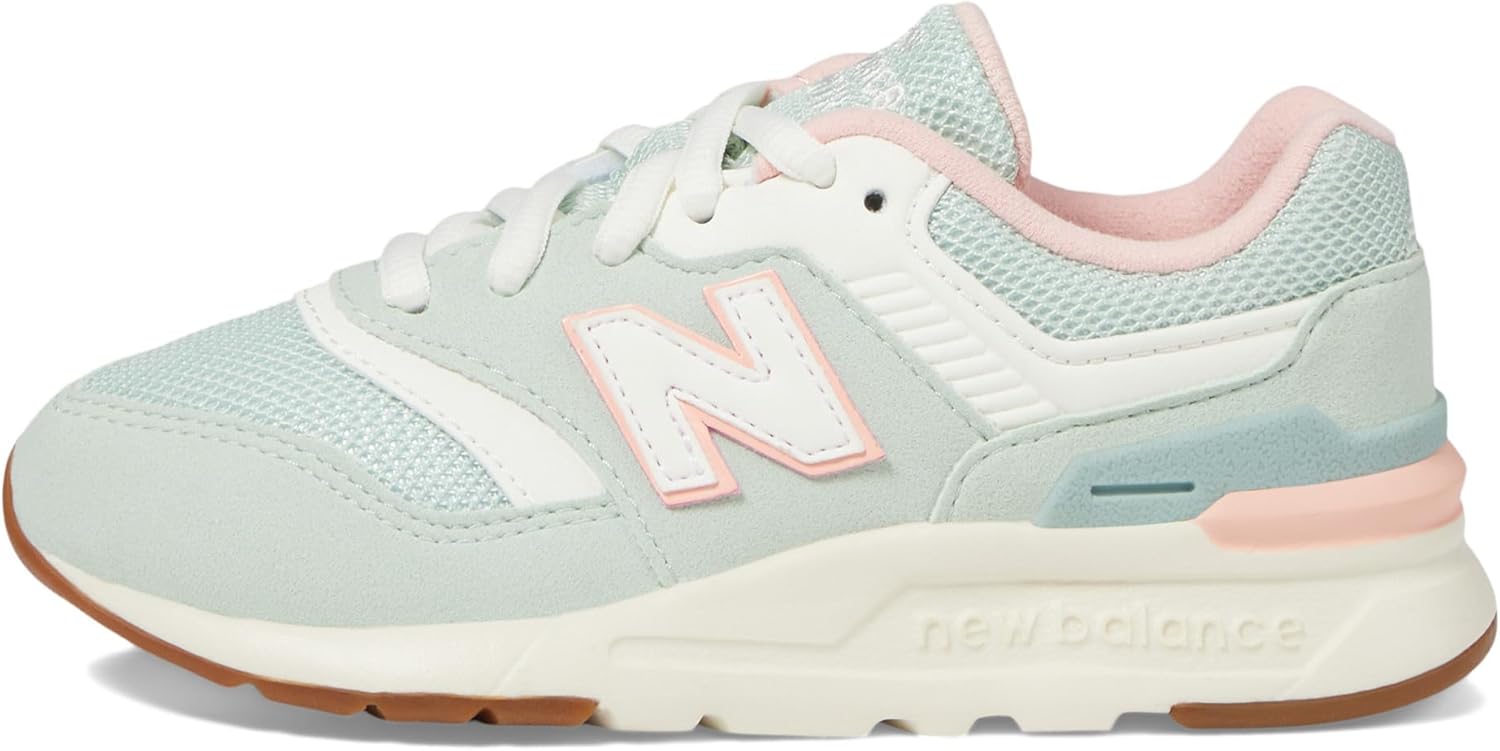 Детские кроссовки New Balance 997h V1 на шнуровке (унисекс), Clay Ash/Salt Marsh/Sea Salt — фото 4