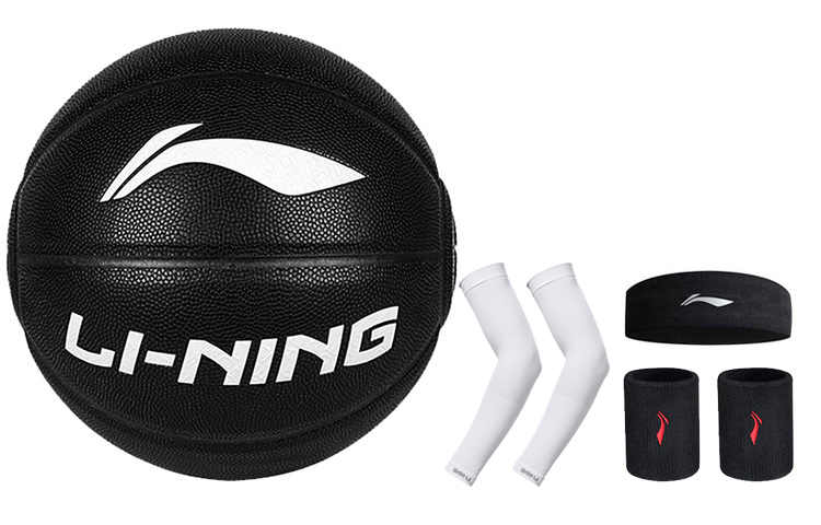 

LINING Badfive PU баскетбольный мяч black размер 7 тренировочный соревновательный unisex