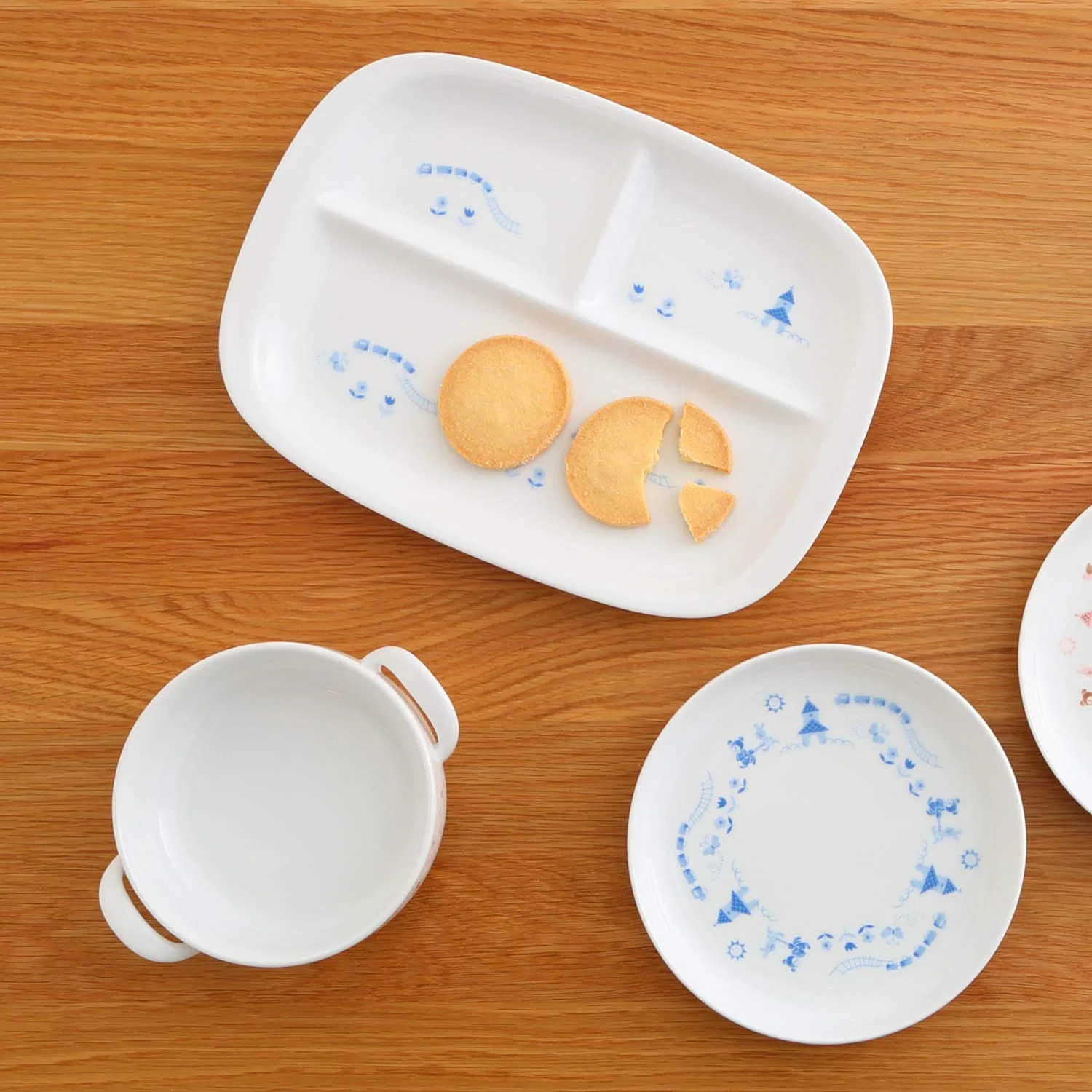 Детская миска с ручкой «Light Step» 16 см, голубая, от Noritake — фото 3