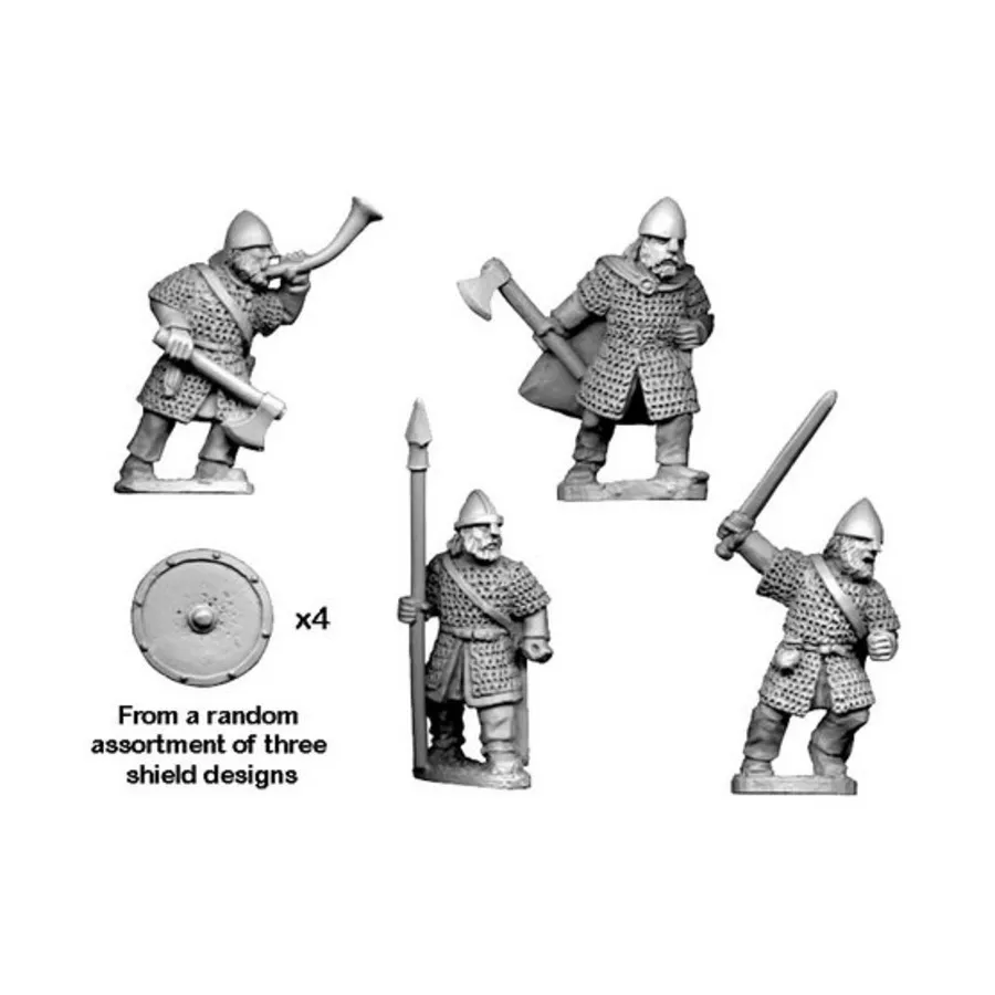 

Хирдменское командование, Historical Miniatures - Dark Ages - Vikings (28mm) (Crusader Miniatures)