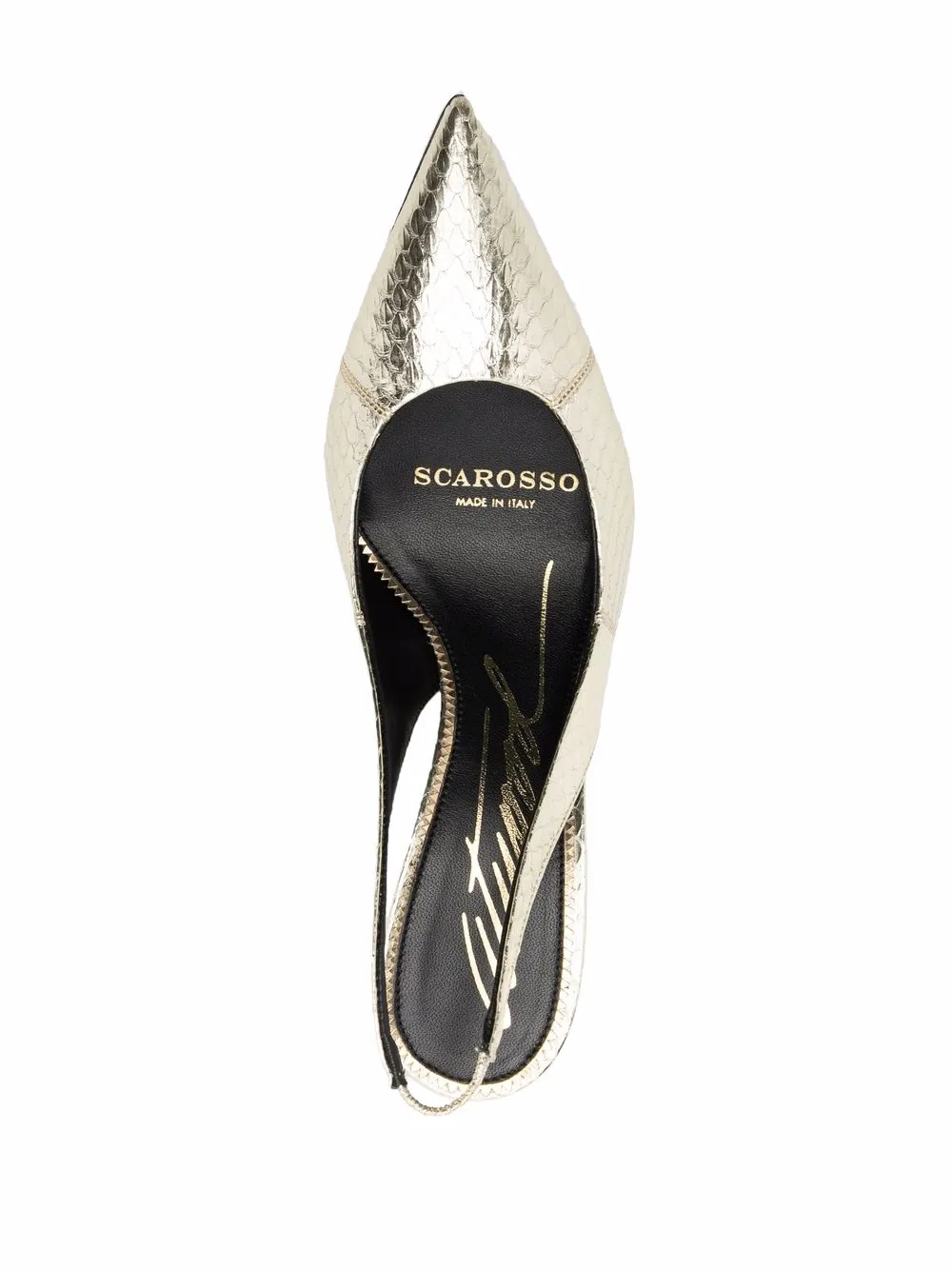 Туфли Sutton из коллаборации с Brian Atwood Scarosso, золотой — фото 4