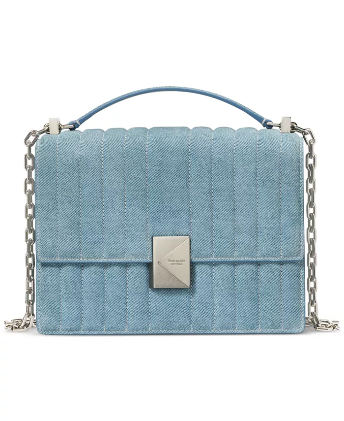 

Сумка через плечо Deco Denim с кожаной цепочкой kate spade new york, синий