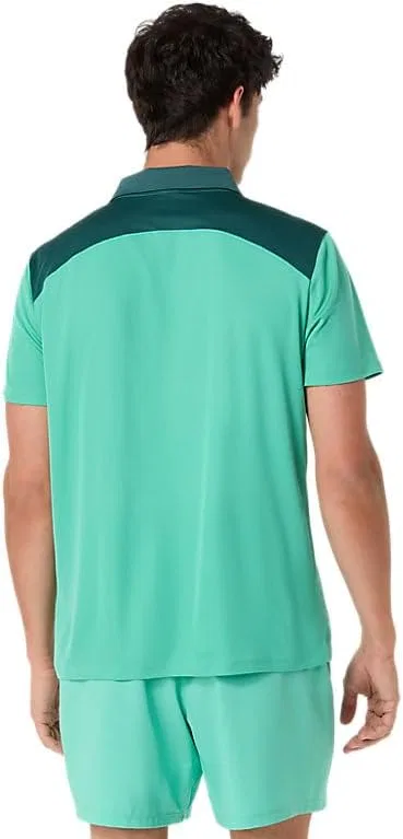 Мужская теннисная одежда ASICS Court Polo, Aurora Green — фото 2
