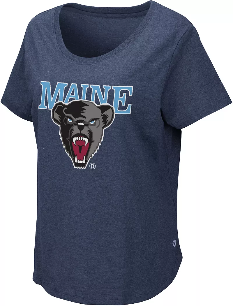 

Женская темно-синяя футболка Colosseum Maine Black Bears