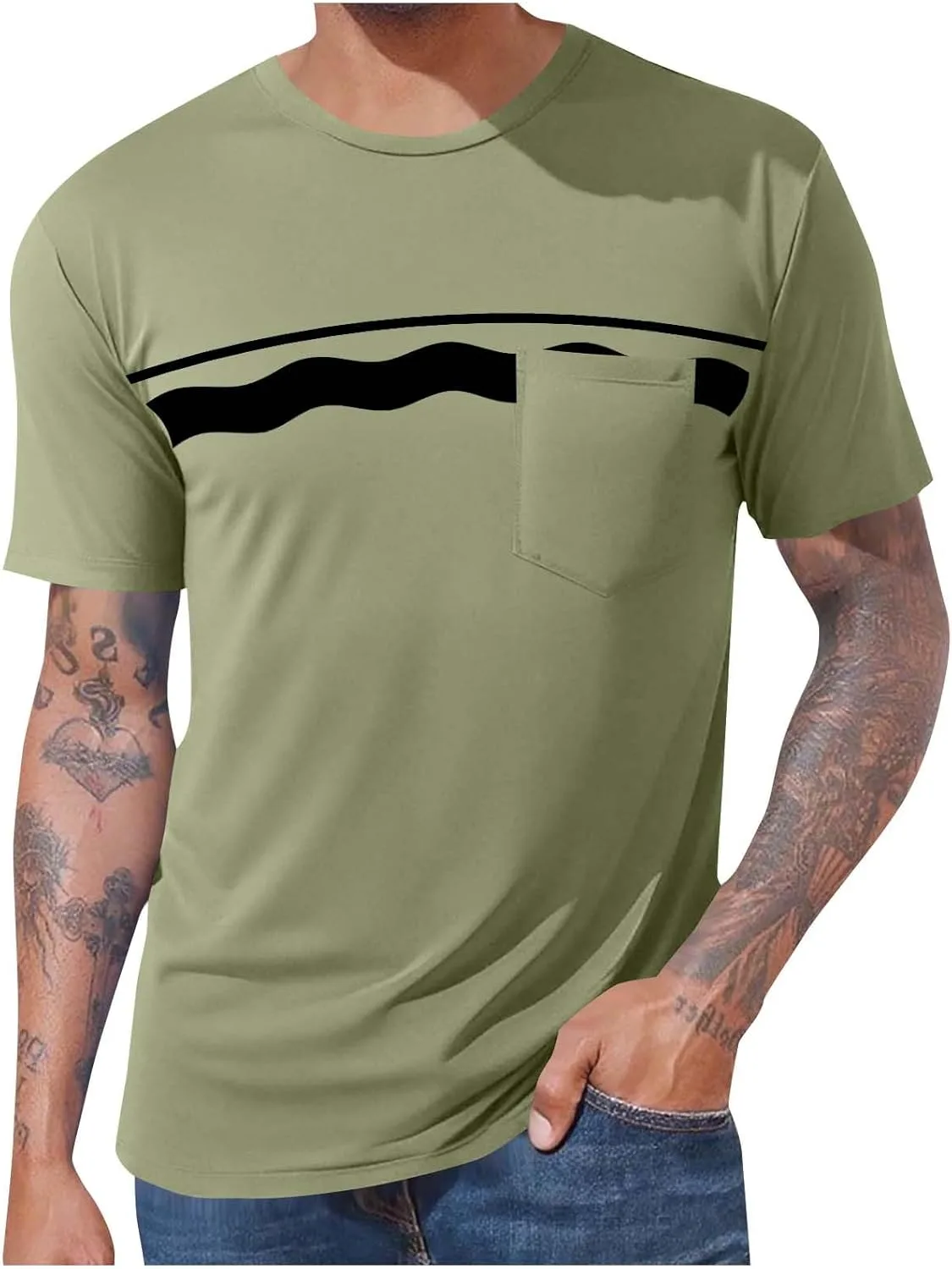 

Футболка для тренировок мужская Casual с карманом