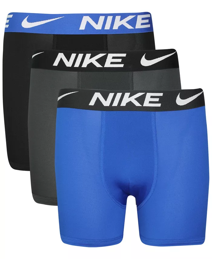

Большие мальчики 3 шт. Базовые боксеры Dri-FIT Nike, мультиколор