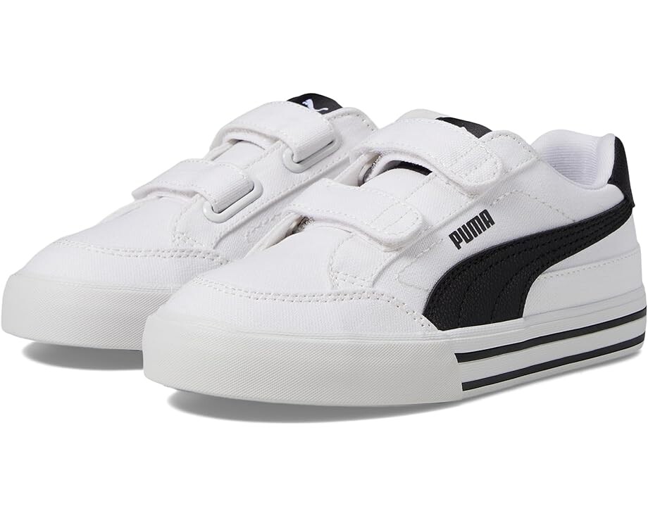 

Кроссовки Unisex PUMA Kids Court Classic Vulc Hook And Loop, цвет Puma White-puma Black