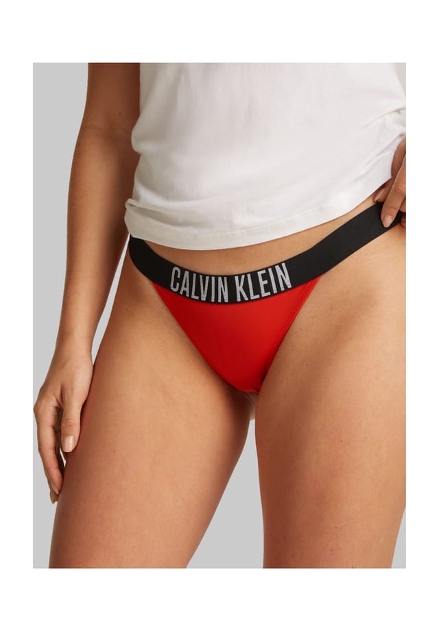

Плавки бикини с логотипом на поясе Calvin Klein, красный