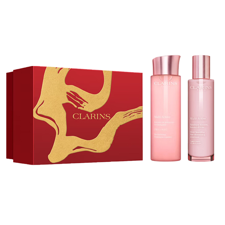 

Jiaoyunshi новогодний лимитированный молодежный девичий лосьон набор для ухода за кожей увлажняющий 200мл+100мл CLARINS