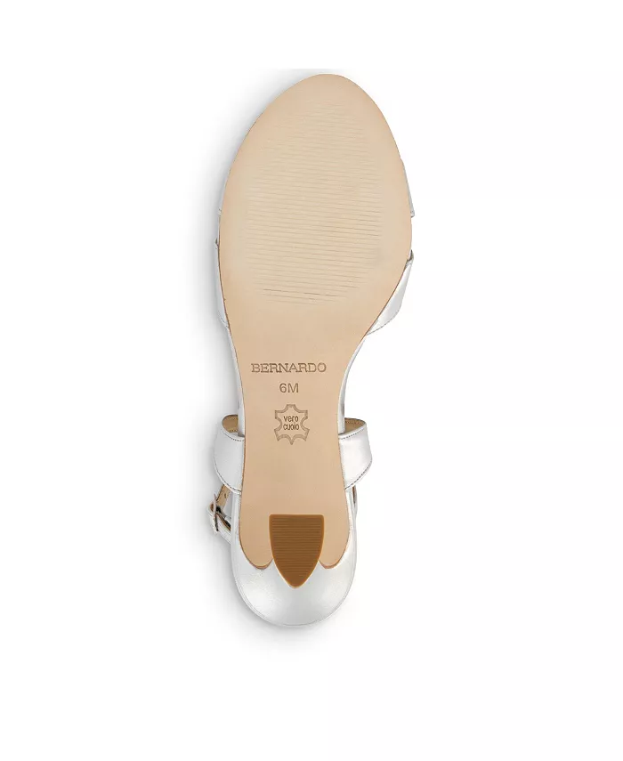 Бернардо Neera Сандалии на среднем каблуке Bernardo Footwear, серебряный — фото 3