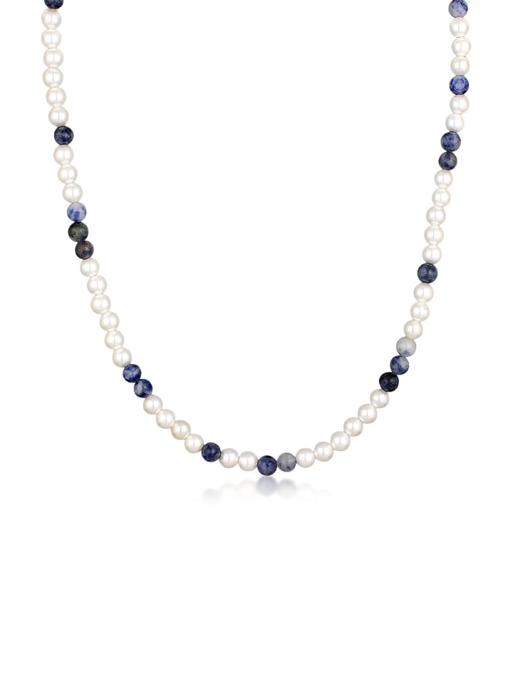 

KUZZOI Колье из серебра 925 пробы с белым шариком