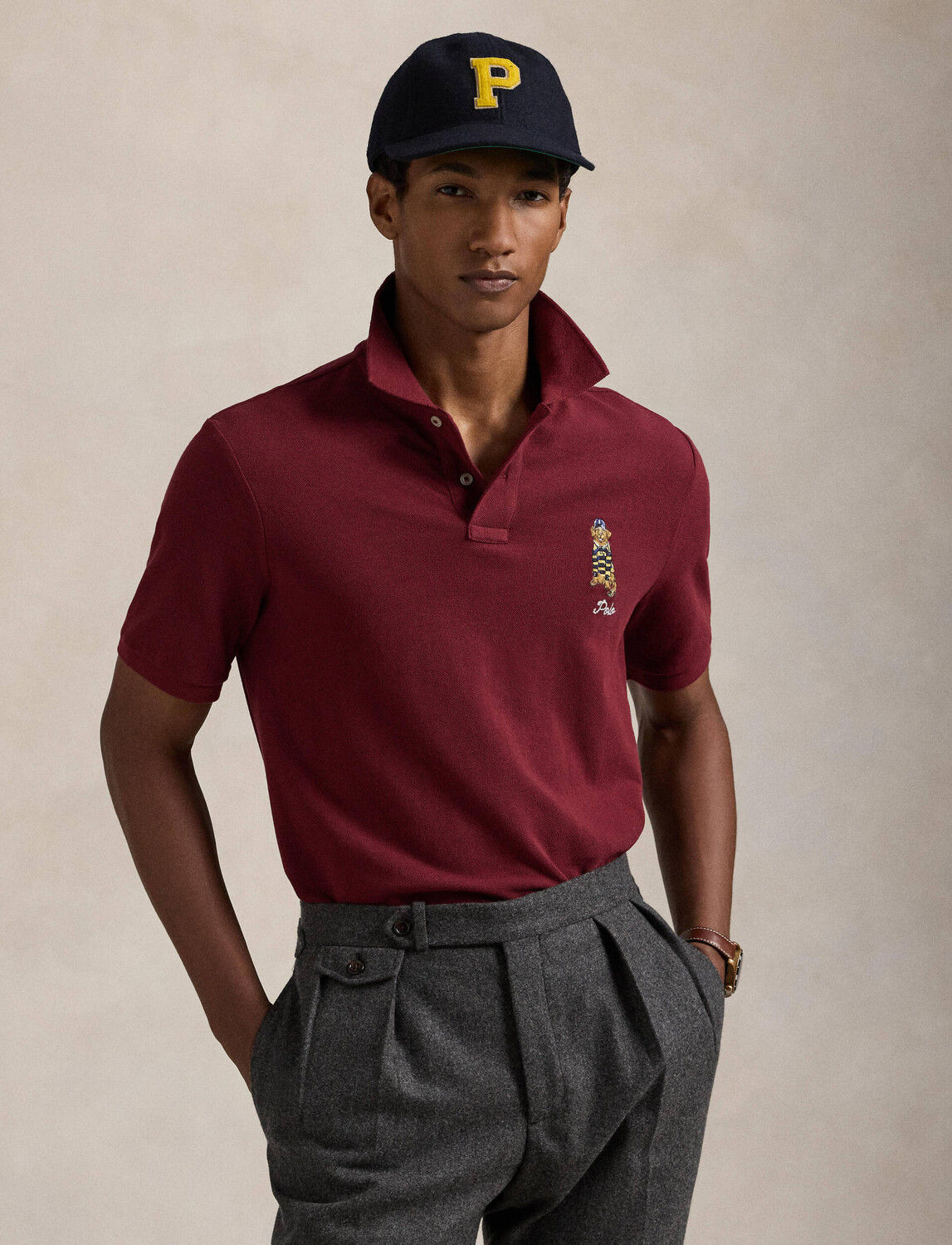 

Поло POLO RALPH LAUREN Classic fit, бордо