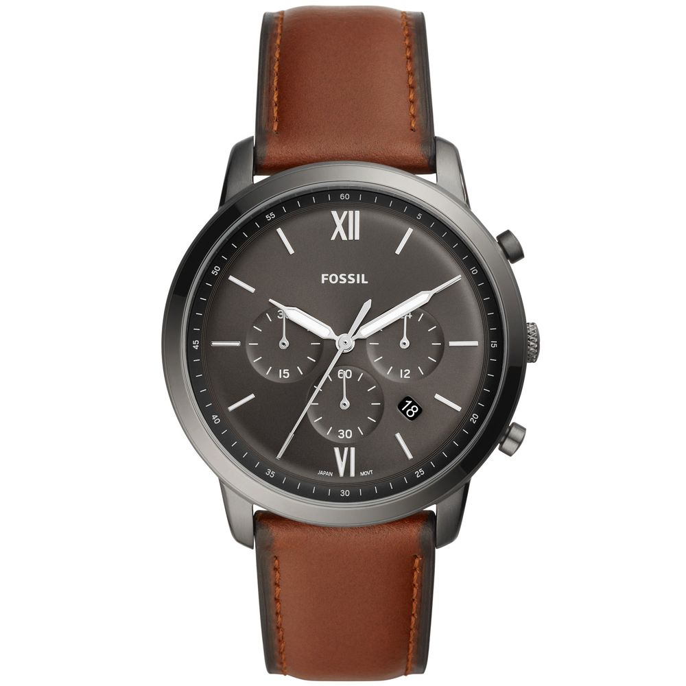 

Черные мужские часы Fossil