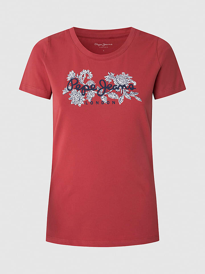 

Футболка Pepe Jeans, коралловый