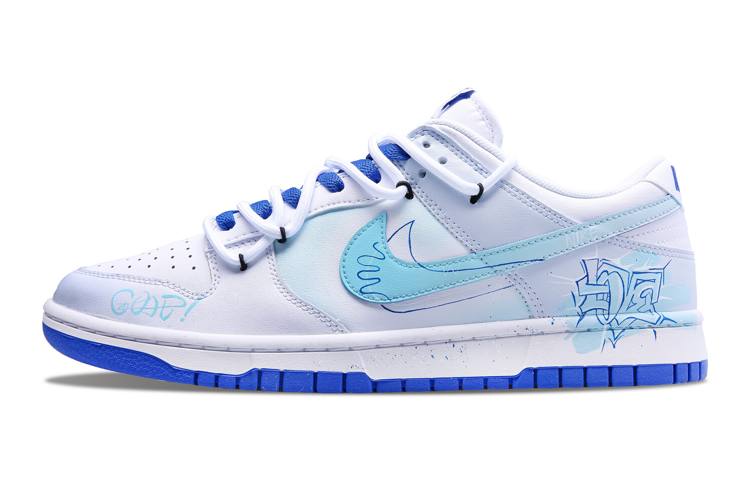 

Кроссовки Nike Dunk Skateboarding Shoes Men Low-top Blue, серый