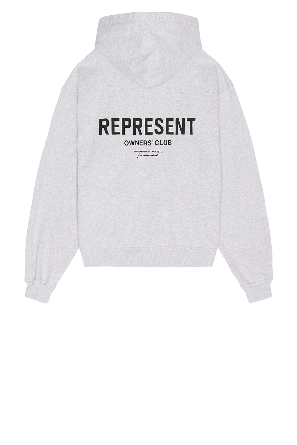 

Толстовка на молнии Owners club от Represent, ash grey & black