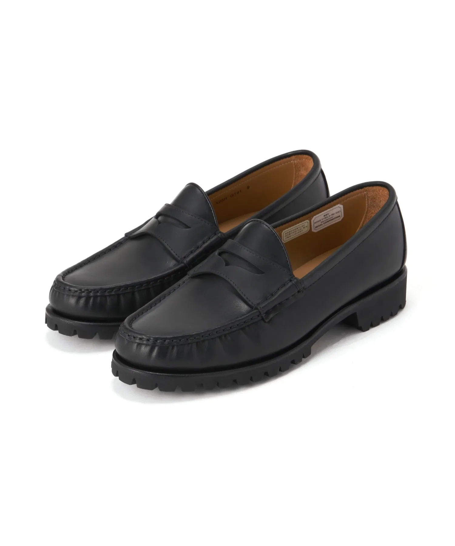 Мужские кожаные мокасины AVIREX HANDSEWN чёрные