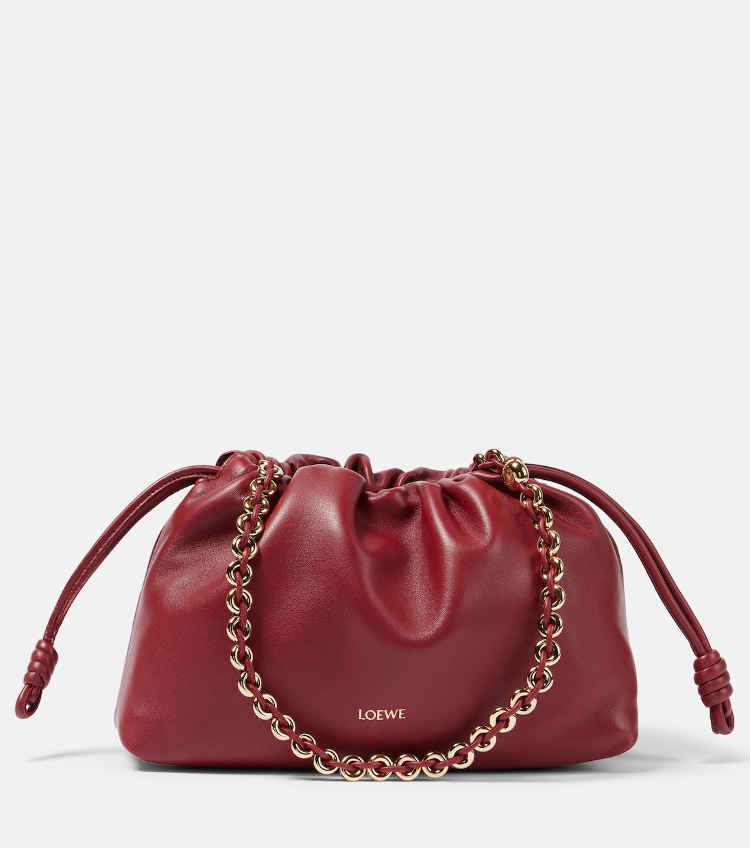 

Средний кожаный клатч Flamenco Loewe, Burnt Red