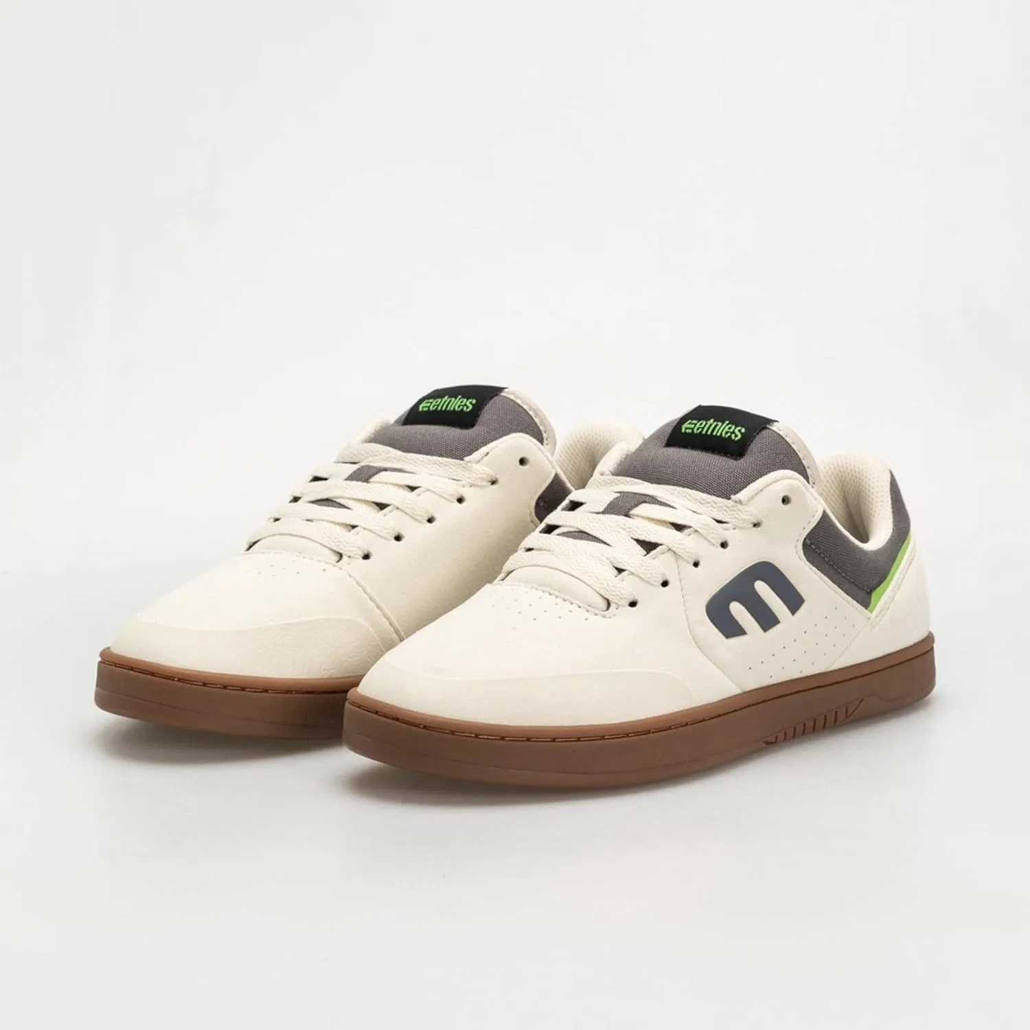Мужские кроссовки Etnies 4101000261 - обувь для скейтборда, 2-White Grey Rubber — фото 4