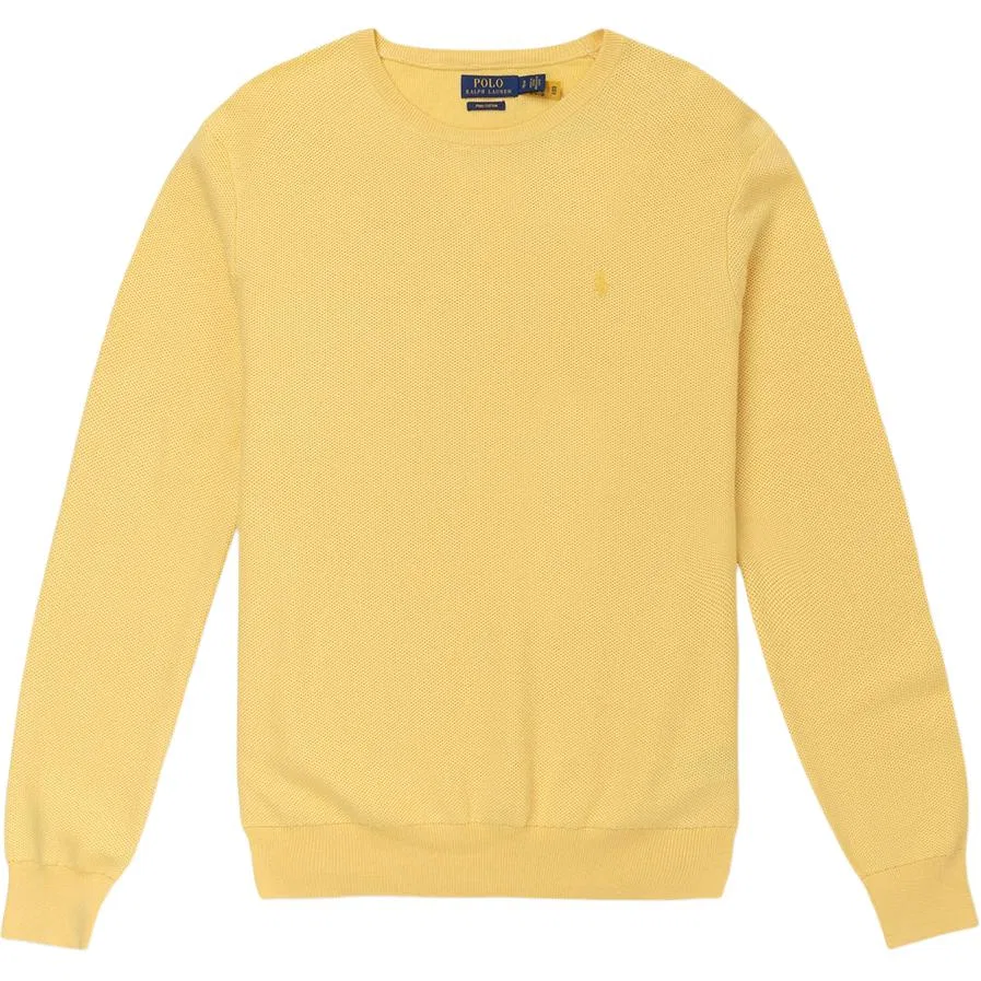 Вязаный свитер стандартный Polo Ralph Lauren желтый