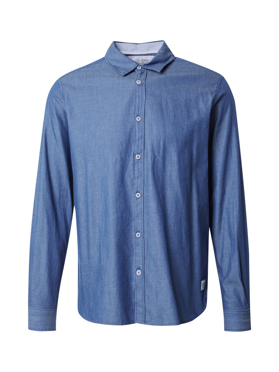 

Рубашка на пуговицах классического кроя s.Oliver, Blue denim