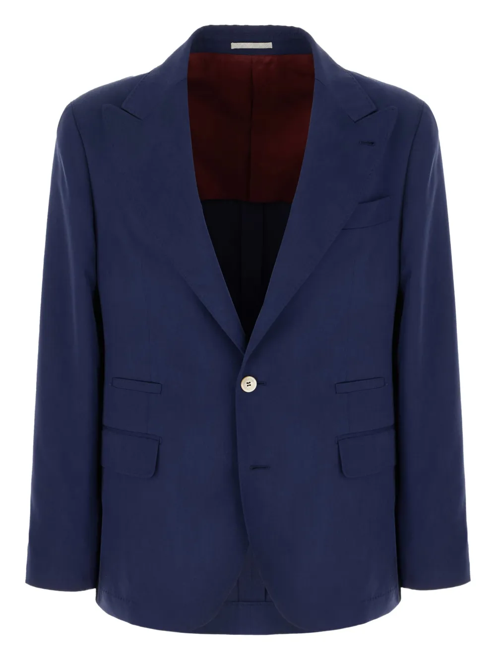 

Однобортный пиджак Brunello Cucinelli, синий
