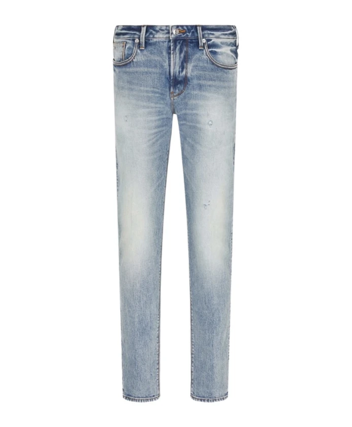 

Джинсы J75 зауженного кроя Emporio Armani, синий