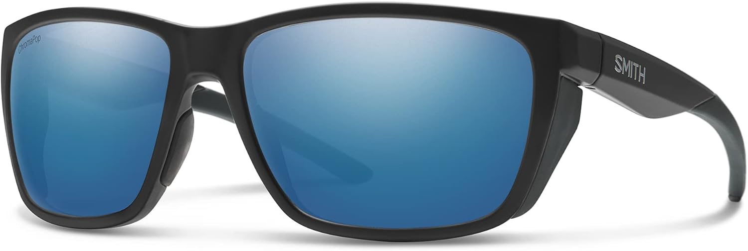 

Солнцезащитные очки SMITH Longfin с линзами ChromaPop – поляризованные спортивные очки для активного отдыха – для мужчин и женщин, Black / Chromapop Polarized Blue Mirror