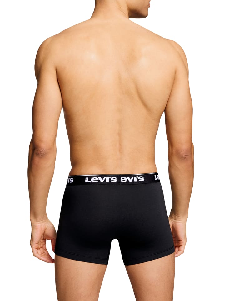 Levi´s Боксерские шорты LEVIS Men Repeat Logo Boxer 2P черного цвета — фото 4