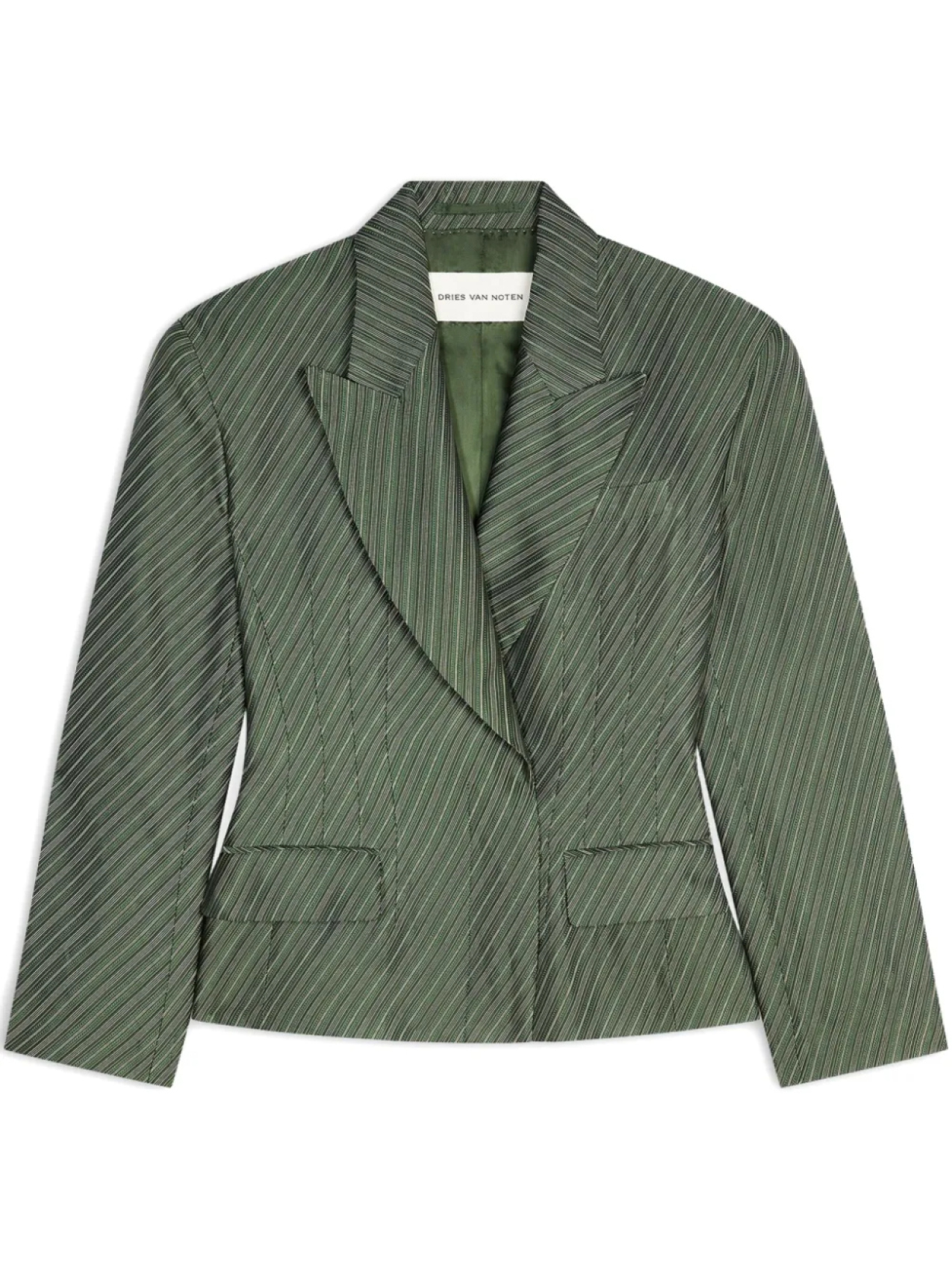 

Однобортный пиджак DRIES VAN NOTEN, зеленый
