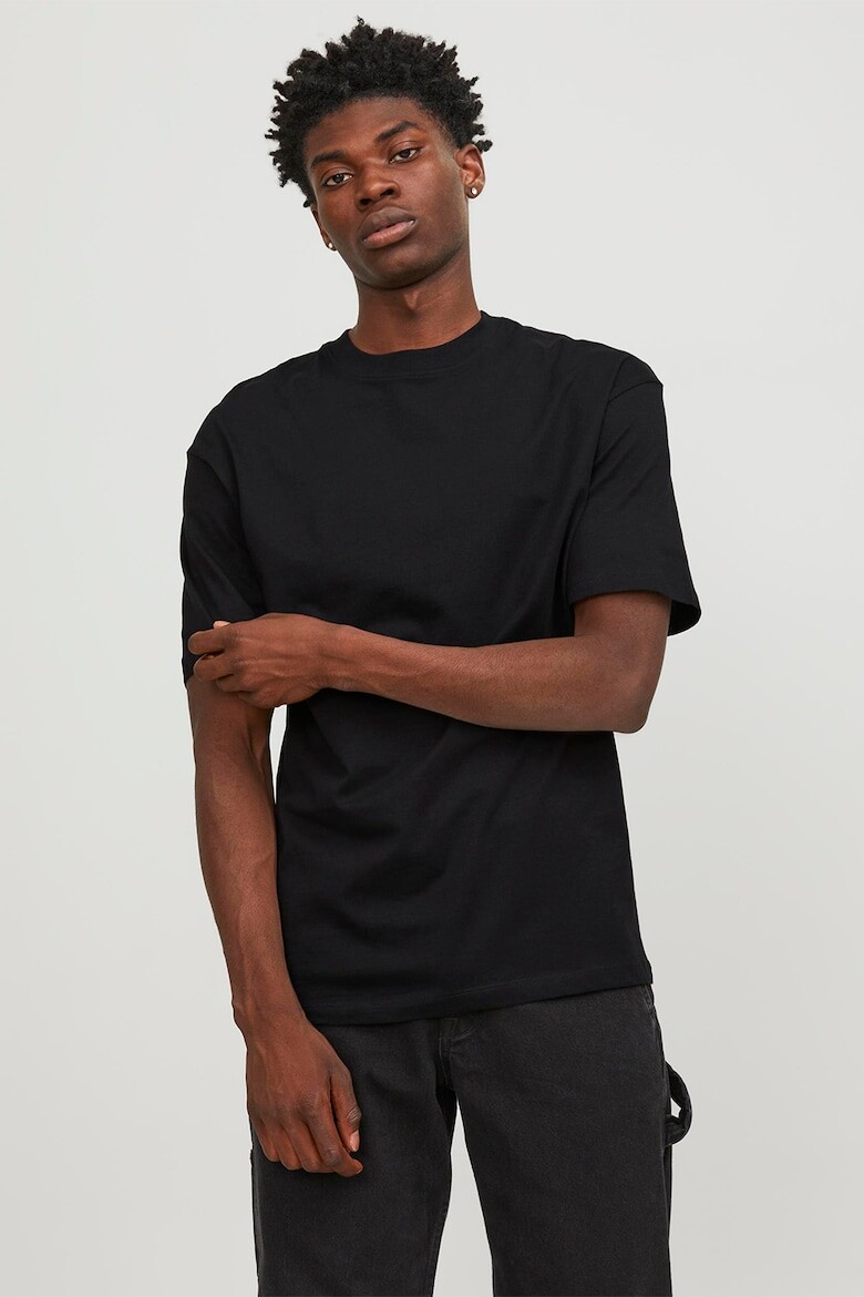 

Футболка с овальным вырезом Jack & Jones, черный