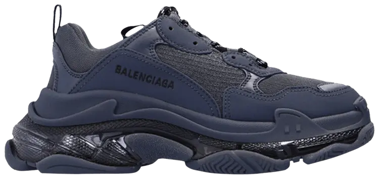Кроссовки Balenciaga Wmns Triple S Sneaker 'Clear Sole - Ombre Blue', синий