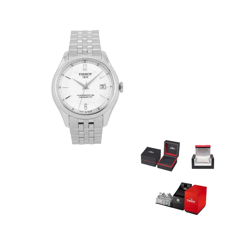 

TISSOT Часы Treasure Ring Series Automatic Mechanical Movement Men's Watch Watch 41mm 39mm*41mm Silver Dial, Gray Dial