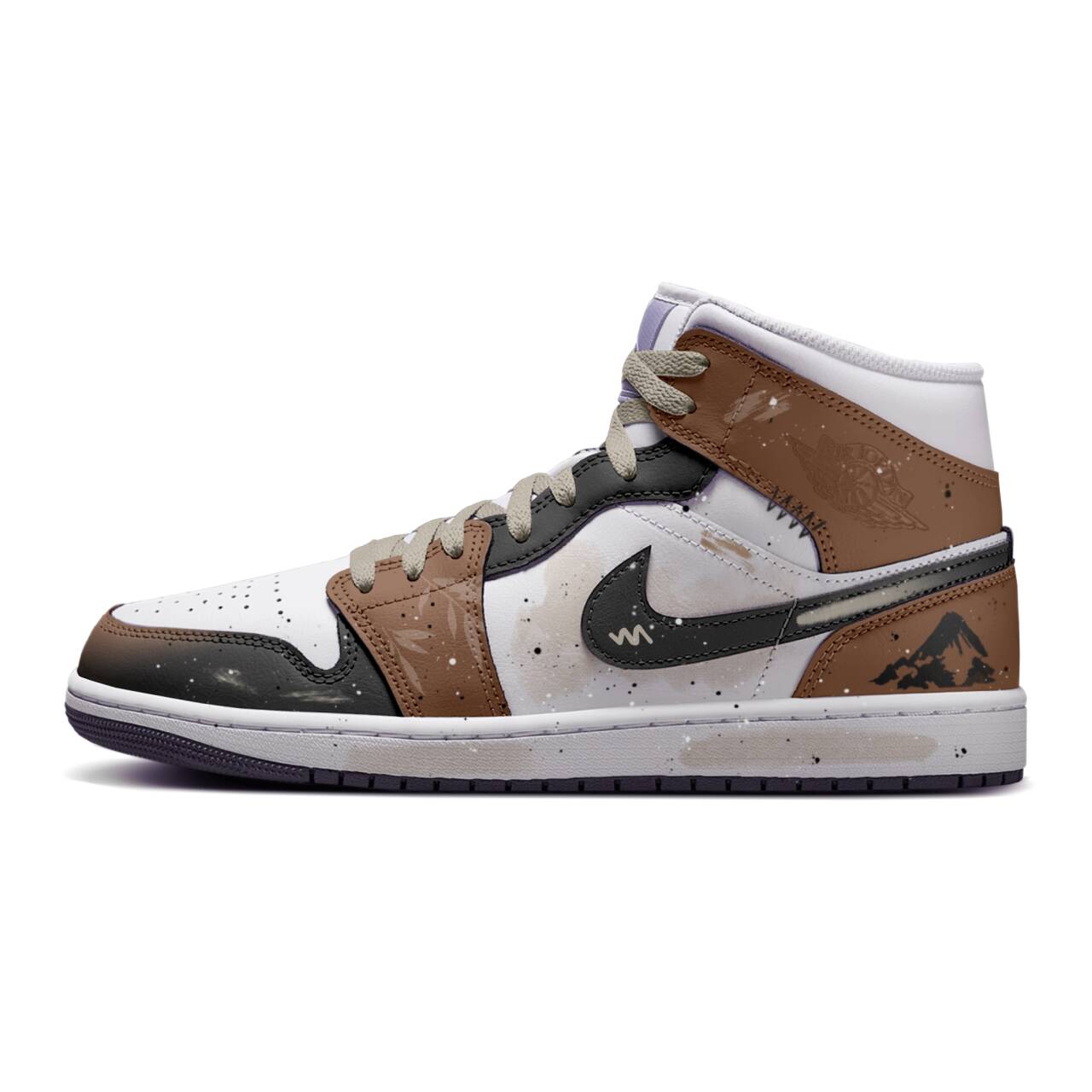 

Кроссовки Air 1 Vintage мужские brown Jordan, черный