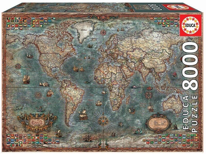 

Educa, пазл, Историческая карта мира, 8000 шт.